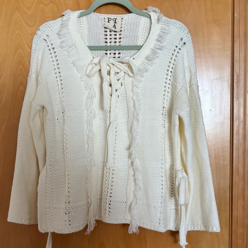 Funky Ivory spring Sweater